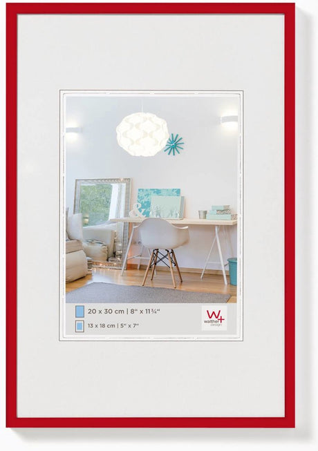 Walther new lifestyle - ramka plastikowa - rozmiar zdjęcia 24x30 cm - czerwona