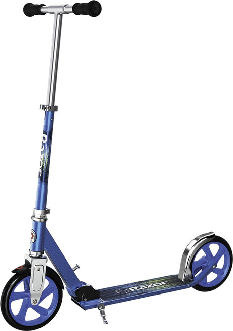 Razor a5 lux - hulajnoga - niebieska - składana - duże koła 200 mm - do 100 kg - od 8 lat