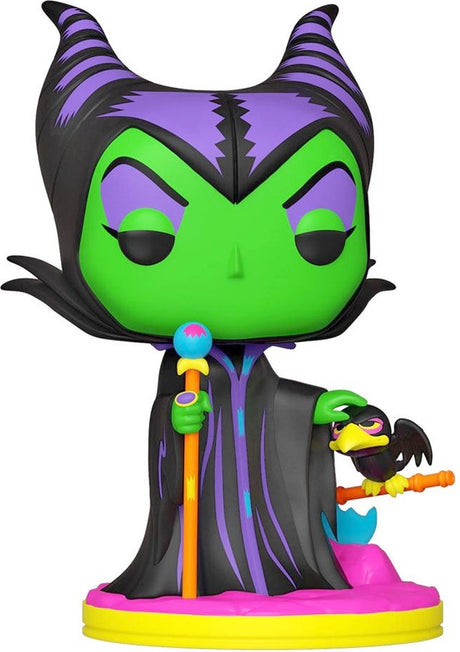 Disney Funko Kopciuszek figurka kolekcjonerska złoczyńców pop! Maleficent Blacklight 9 cm, wielokolorowy