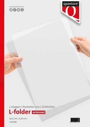 Quantore - L-folder - format a3 - grubość 0,18 mm - 10 sztuk