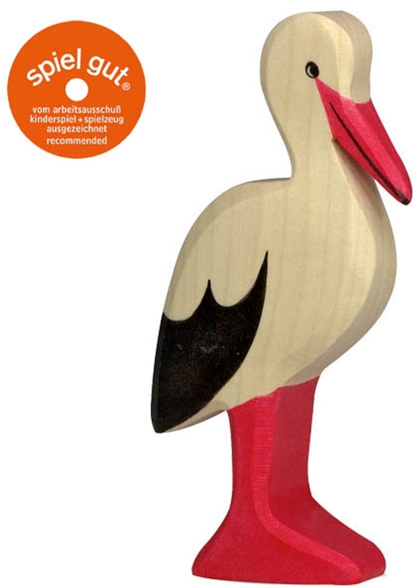 Bocian Holztiger. 6cm.