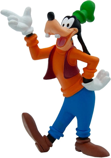Bullyland 15346 – figurka do zabawy i figurka kolekcjonerska Goofy z Disneya, ok. 9 cm – realistyczny i szczegółowy projekt – idealna jako figurka na tort i drobny upominek dla dzieci od 3 lat.