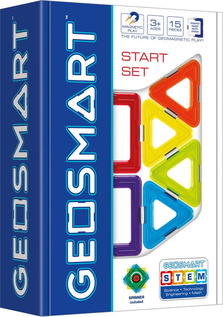 Zestaw startowy Geosmart - magnetyczne zabawki konstrukcyjne - 31-częściowe podstawowe zestawy edukacyjne - geometryczne budowanie - od 5 lat