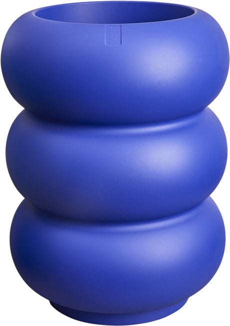 Elho amber roll high 43 - bloempot voor binnen buiten - 100% gerecycled plastic - ø 43 x h 58 cm - royal blue