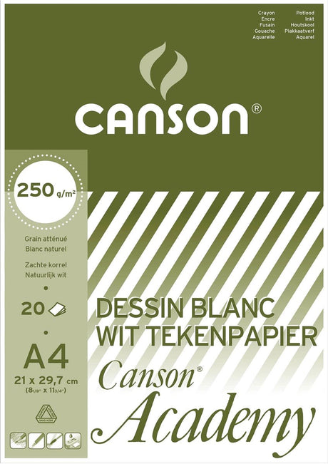 Blok rysunkowy Canson format akademicki 21 x 297 cm (a4)