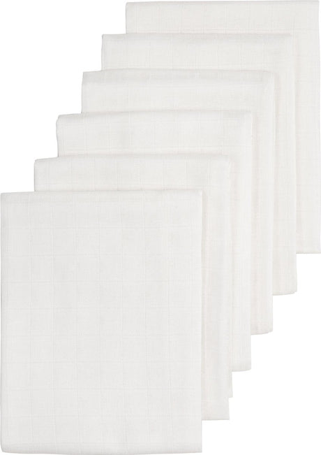 Ściereczki hydrofilowe Meyco Baby Uni - 6 szt. - białe - 70x70cm