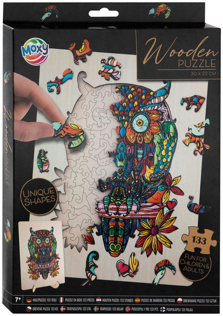 Kreatywna grupa rzemieślnicza Wooden Jigsaw Puzzle UIL, 133st.