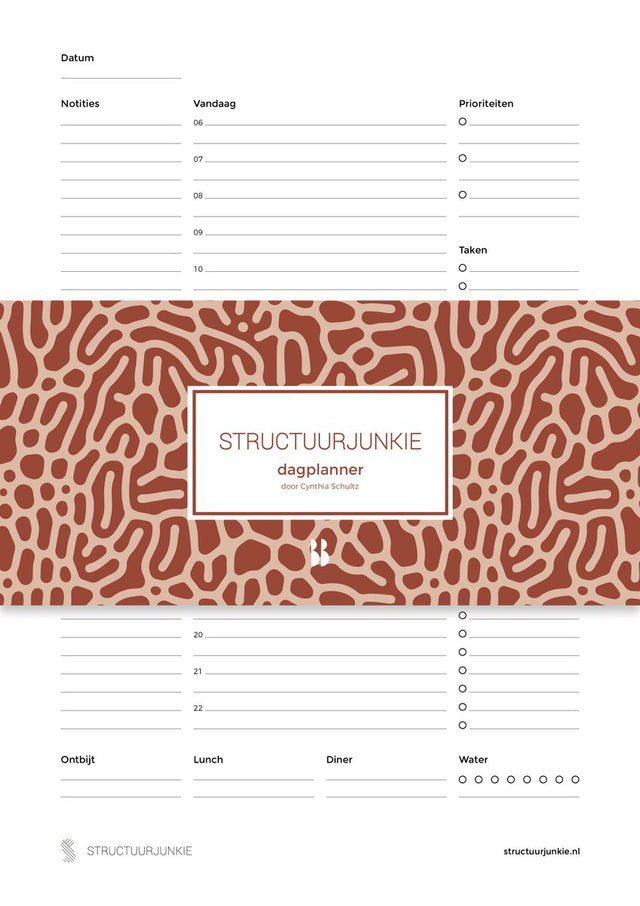 Structuurjunkie de dagplanner - ongedateerd