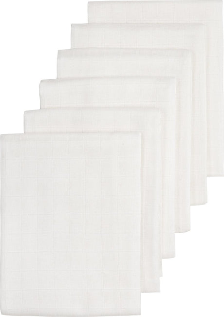 Ściereczki hydrofilowe Meyco Baby Uni - 6 szt. - białe - 60x60cm