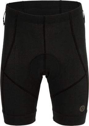 Agu venture - mtb liner short - dames - fietsbroek met zeem - ademend mesh - red 120 zeem - flatlock naden - siliconen gripper - zwart - l