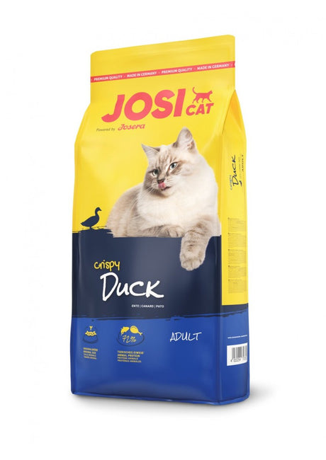 Seria Josera Josicat chrupiąca kaczka - sucha karma dla kotów - 10kg - bogata w kaczkę - bez zbóż