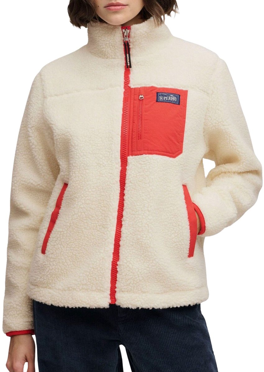 Superdry heritage fleece jack heren - maat 12