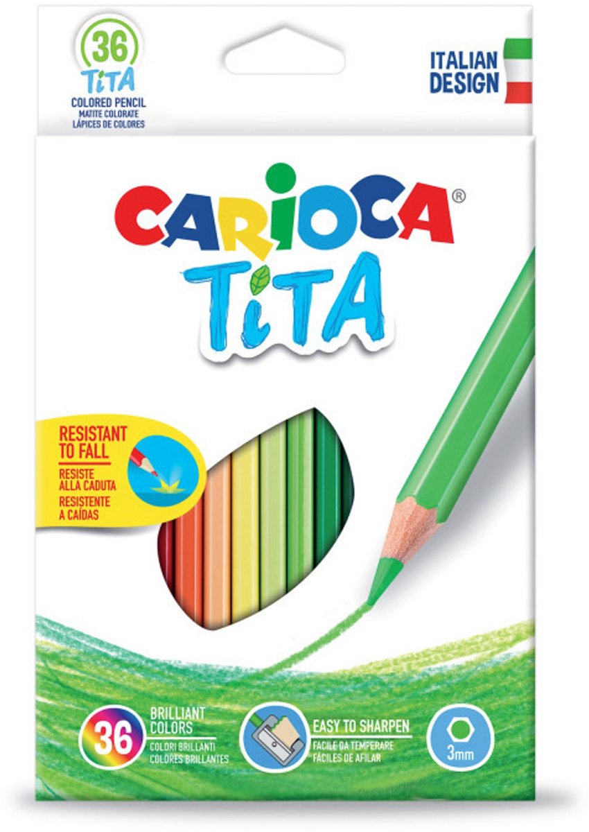 Carioca kredka tita | 36 sztuk w kartonowym opakowaniu