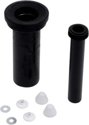 Plieger sanit wandclosetaansluiting - complete aansluitset - 30 cm - zwart