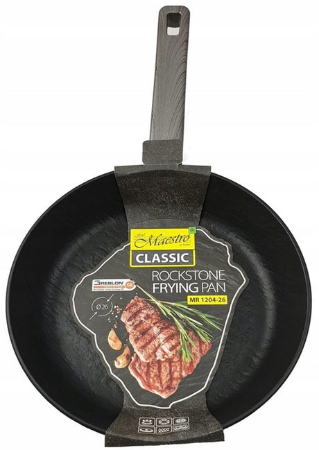Patelnia Maestro kamień kamienny 28 cm - greblon c2 z powłoką nieprzywierającą