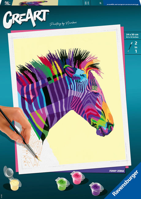 Farba Ravensburger Creart Zebra według numerów