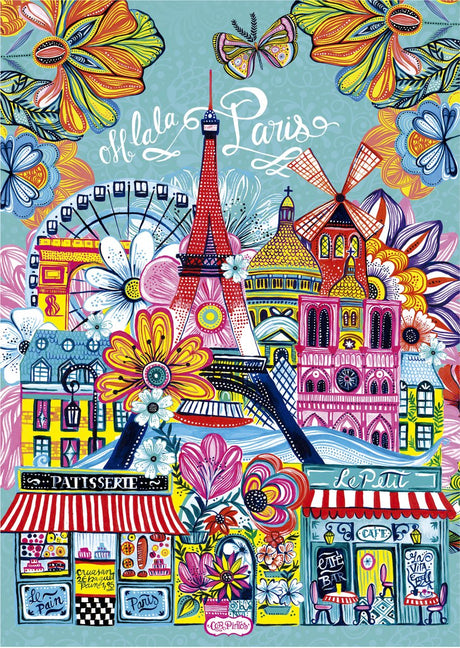 Puzzle Educa paris car pintos 1000 elementów dla dorosłych.