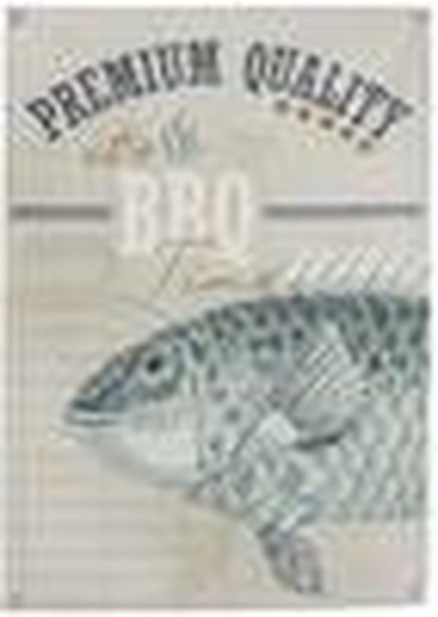 Hd collection wanddoek bbq zwart 70x0x100cm