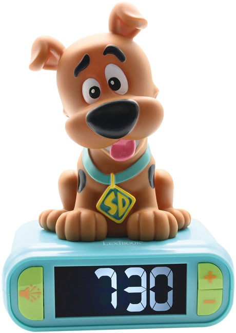 Cyfrowy budzik Lexibook z lampką nocną Scooby Doo 3D i efektami dźwiękowymi