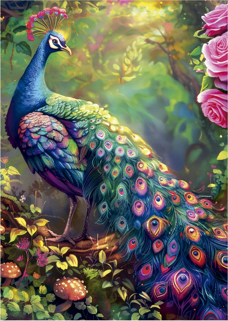 Educa - puzzle - paw w ogrodzie - 1000 elementów - układanka