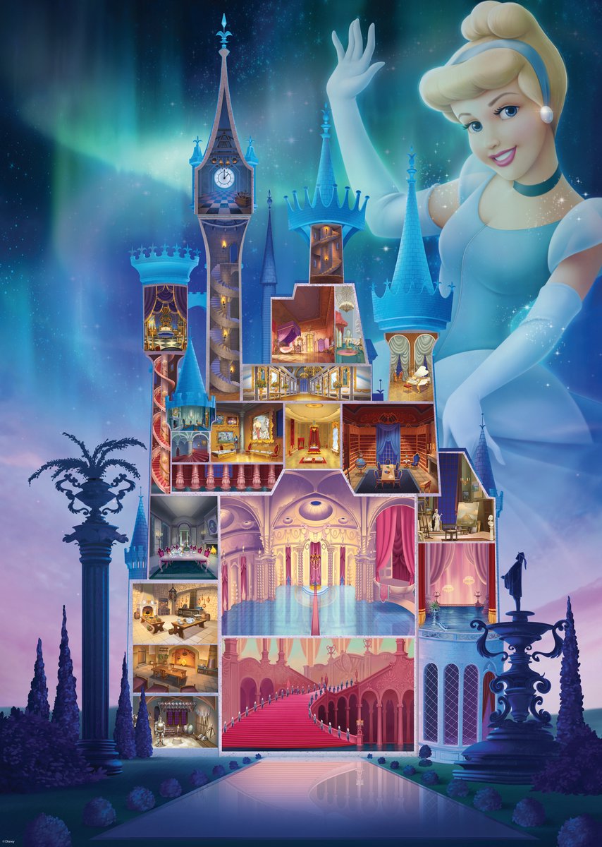Puzzle Ravensburger Disney Zamek Kopciuszka - 1000 elementów.