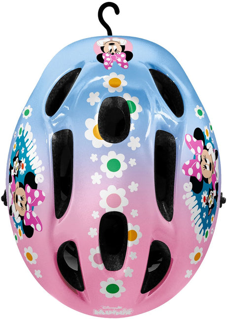 Kask rowerowy Stamp Minnie Disney regulowany niebiesko-różowy rozmiar 52-56 cm