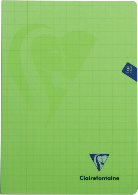 Notatnik Clairefontaine mimesy, format ft a4, 80 stron, okładka s., kratka 10 mm, różne kolory, 10 sztuk
