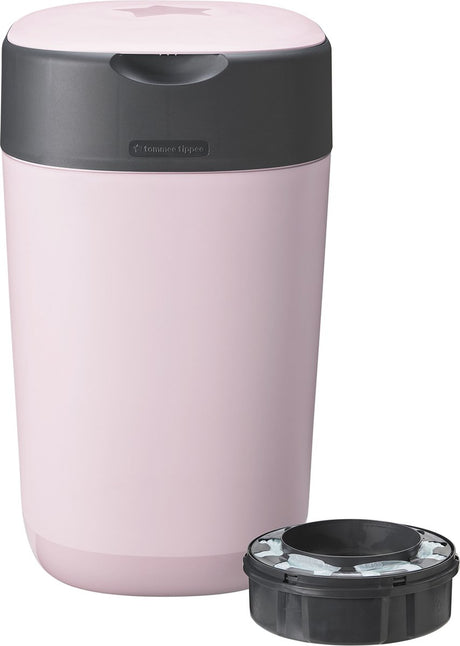Pojemnik na pieluchy Tommee Tippee Twist Click - na maksymalnie 33 pieluszki - 1 kaseta uzupełniająca - różowy