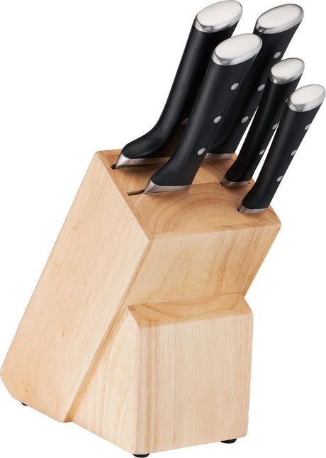 Tefal ice force k232s574 - zestaw noży - 5-częściowy - w tym blok na noże - stal nierdzewna - można myć w zmywarce