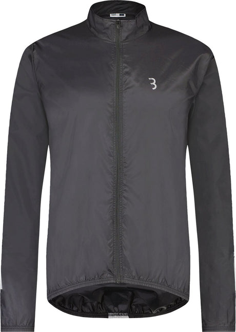 Bbb cycling fietsjack baseshield - windjack heren en dames - wielrennen mountainbiken - fietsjas: wind en waterbestendig - zwart - maat s - bbw-148