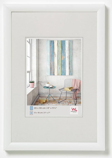 Walther trendstyle - ramka plastikowa - rozmiar zdjęcia 30x40 cm - biała