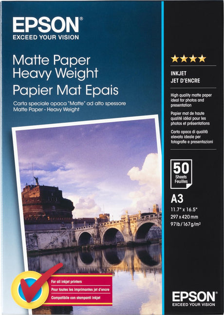 Papier Epson c13s041261 - a3 167gm