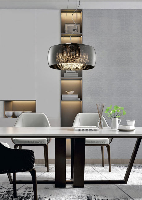 Trio vapore - lampa wisząca - chrom - wył. 6x g9 3 w - regulacja wysokości