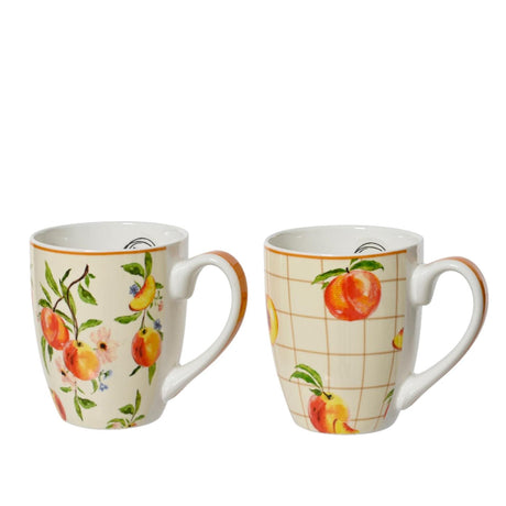 Kubek porcelanowy Decoris 400ml ø9x10,6cm brzoskwiniowy