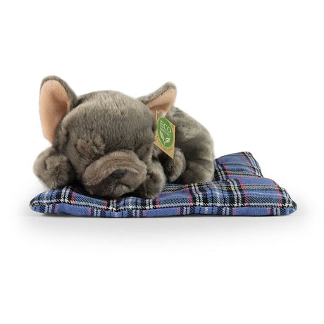 Pluszowy buldog francuski na poduszce 23 cm ec
