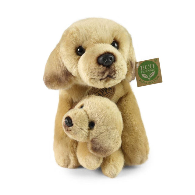 Pluszowy labrador retriever ze szczeniakiem 31 cm e