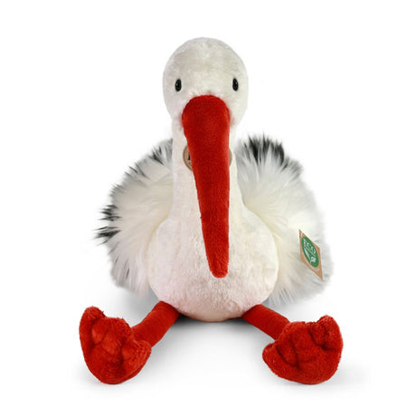 Pluszowy bocian 39 cm ekologiczny