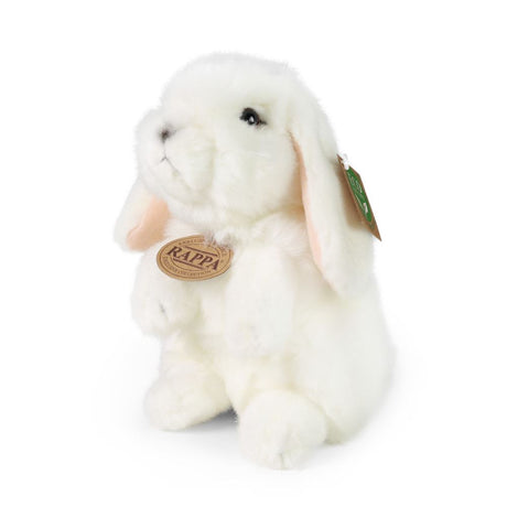 Rappa przytulanka królik biały pluszowy stojący 18 cm trwała zabawka.