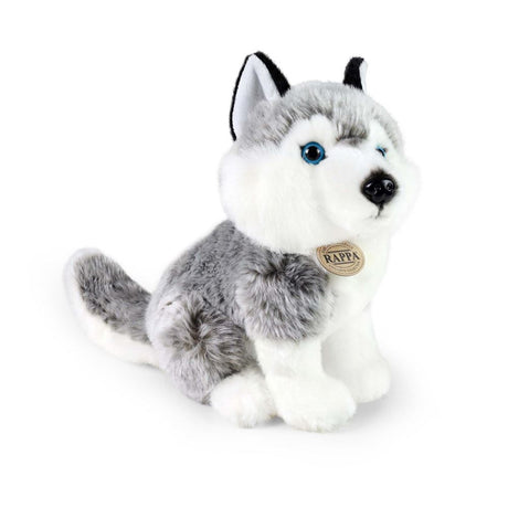 Ekologiczna seria Rappa - pluszowa przytulanka husky - 30 cm - z czapką z recyklingu