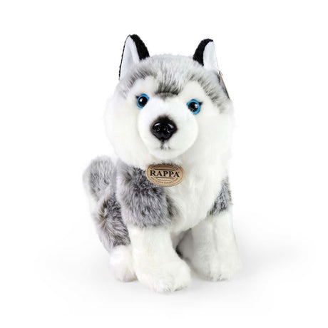 Ekologiczna seria Rappa - pluszowa przytulanka husky - 30 cm - z czapką z recyklingu