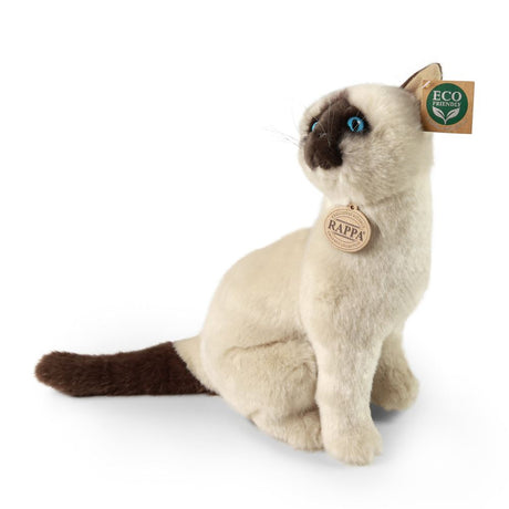 Pluche siamese kat 30 cm eco-vriendelijk