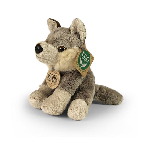 Pluche wolf 13 cm eco-vriendelijk
