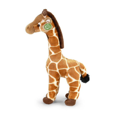 Ekologiczna przytulanka Rappa Żyrafa 40 cm - realistyczna przytulanka wykonana z przetworzonych butelek PET - brązowa, kremowa