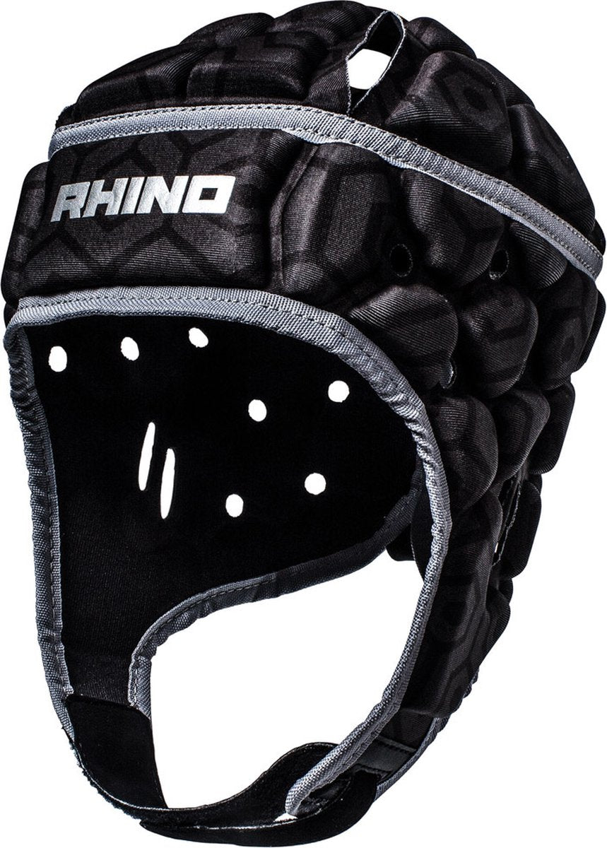 Rhino hoofdbeschermer pro jr polyester zwart mt m