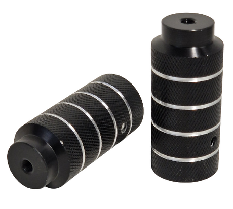 Popiół Pegs BMX Freestyle 110 mm stalowy czarny 2 sztuki