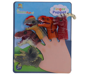 Dino-pacynka na palec | 4 sztuki
