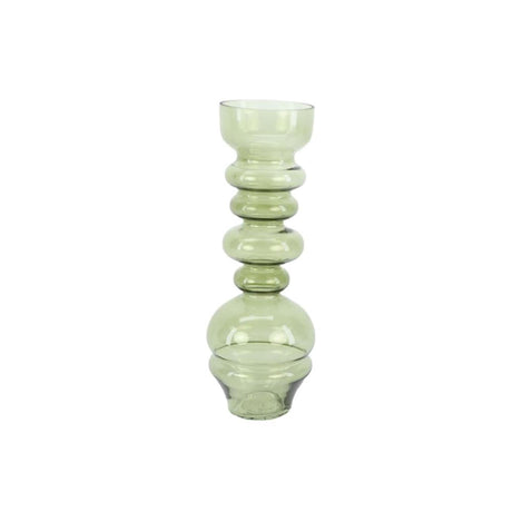 Hbx naturalny żywy wazon szklany dimonde ã˜12xh33,5cm jasnozielony