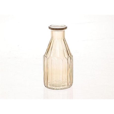 Hbx naturalny żywy wazon meridian ø7,5xh16,5cm żółty