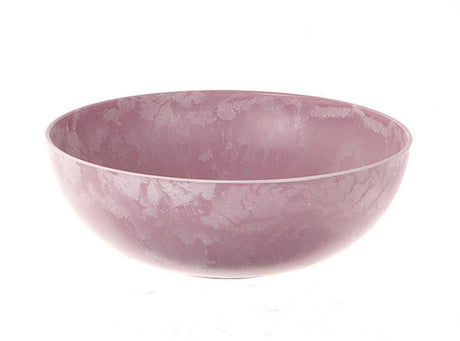 Hbx naturalna miska mieszkalna z melaminy śr.25x9cm różowa