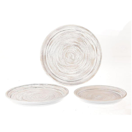 Hbx natural Living hbx natrural zestaw misek lipaek 3-częściowy biały wash ø33-40-45cm